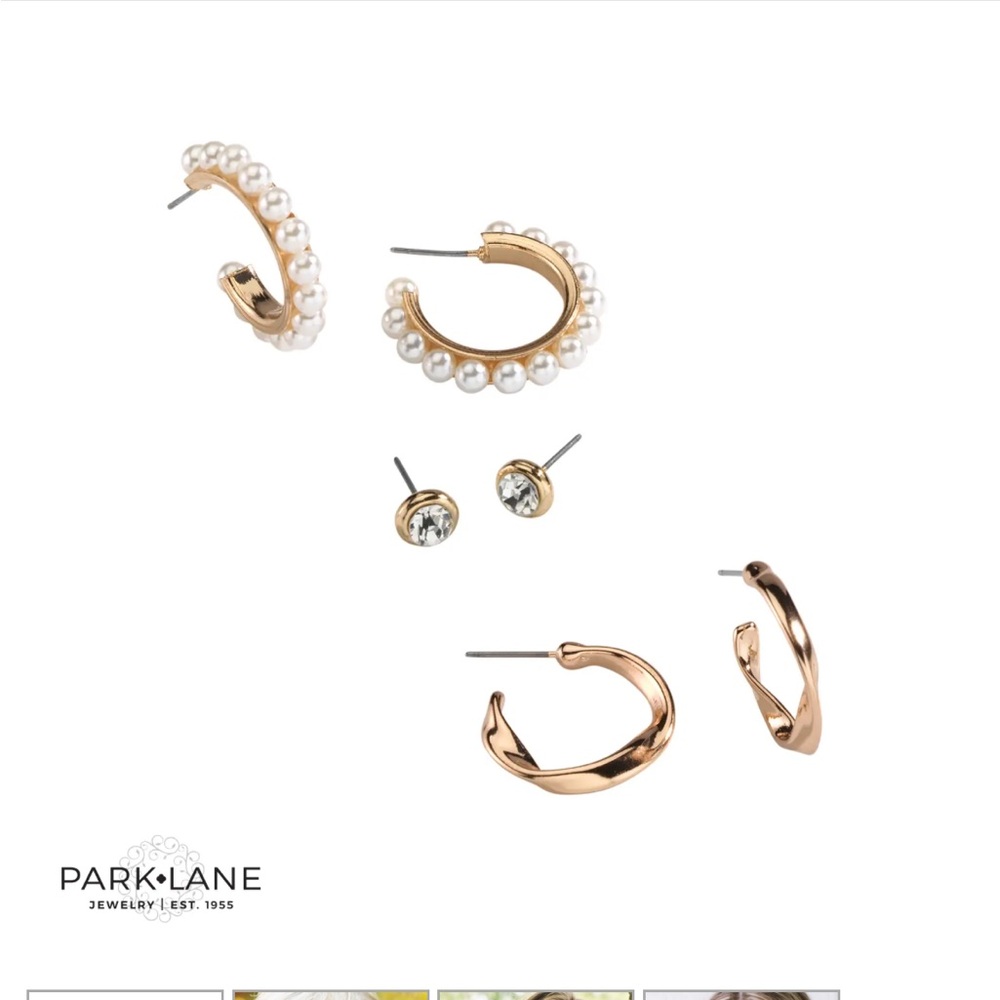 Beautiful set of 3 earrings! BNIB - Picture 2 of 2